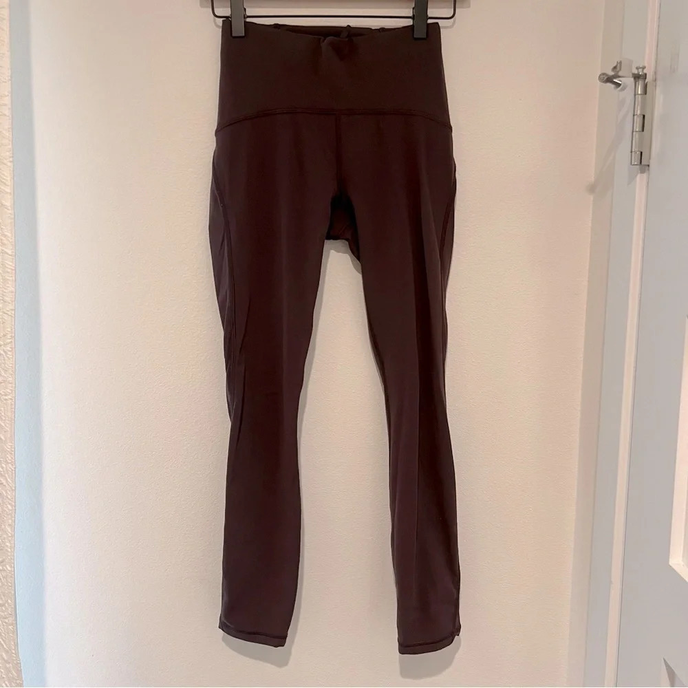 Lululemon Maroon/Light Purple Leggings - Picture 1 of 6